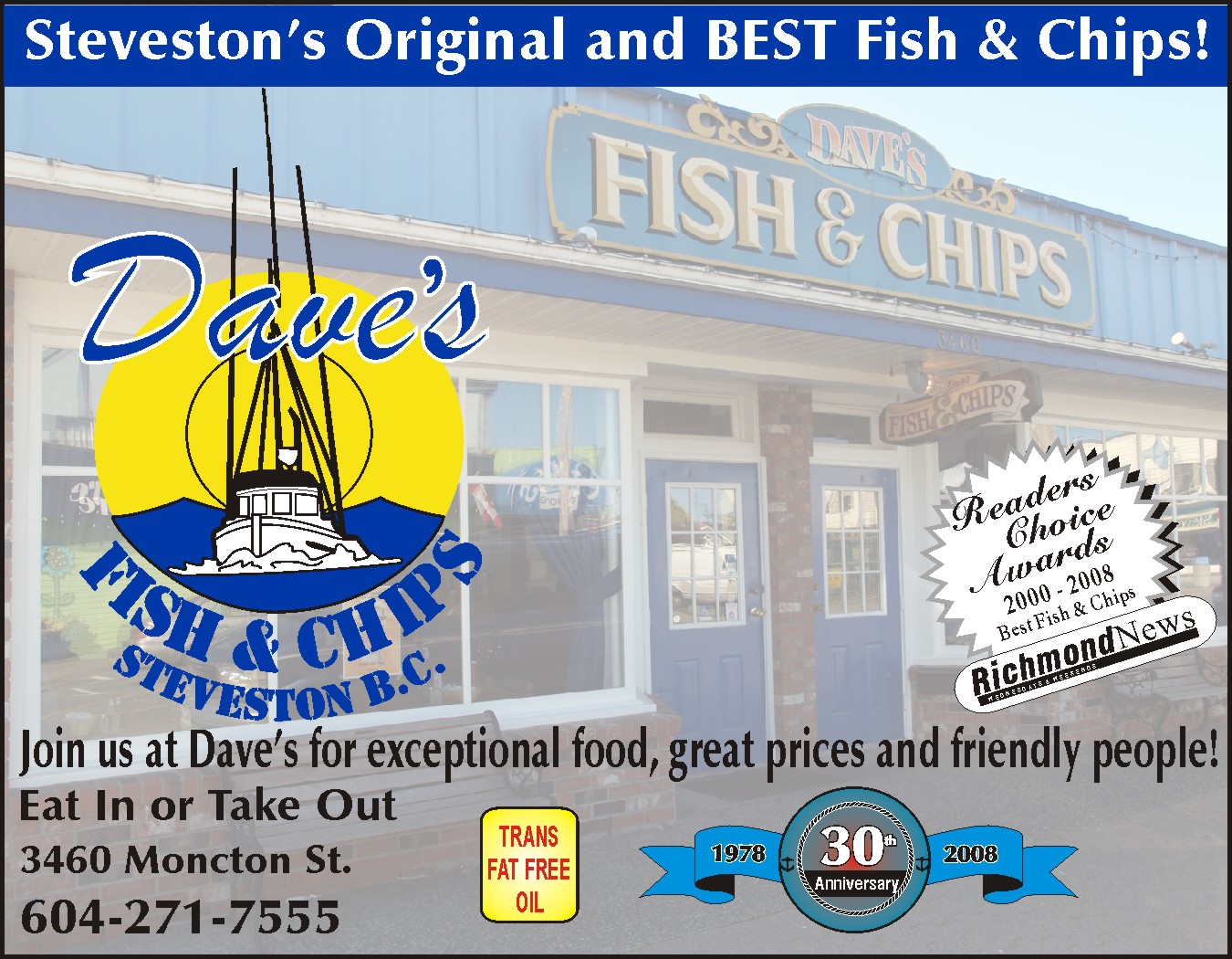 Dave's Fish and Chips store